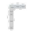 Ver imagem 5 de Quarto Modulado Completo Casal 7 Peças 12 Portas 9 Gavetas Predileto Bege/Areia HP