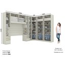 Ver imagem 2 de Quarto Modulado Completo Casal 7 Peças 12 Portas 9 Gavetas Predileto