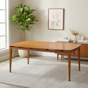 Ver imagem 1 de Mesa de Jantar 160cm 6 Lugares Madeira Maciça Savona Transparente