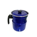Ver imagem 5 de Jogo para Café Completo Chaleira Bule Leiteira com Apito Alumínio Cozinha Azul Docesar