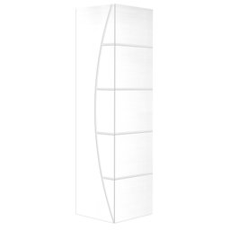 Porta Camarão Frisada C/ Fundo Primer Branco Uv C/ Ferragens 210x82 Cm-01 - 1