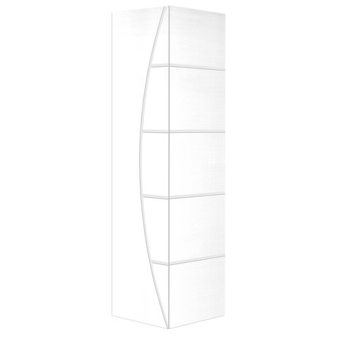 Porta Camarão Frisada C/ Fundo Primer Branco Uv C/ Ferragens 210x82 Cm-01