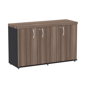 Armario Credenza com 3 Portas 1215x407mm Pe 40 Pandin Walnut