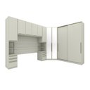 Ver imagem 2 de Quarto Modulado Completo Casal 5 Peças 10 Portas 12 Gavetas Predileto Bege/Areia HP