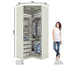 Ver mais imagens de Quarto Modulado Completo Casal 5 Peças 10 Portas 12 Gavetas Predileto Bege/Areia HP
