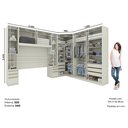 Ver imagem 3 de Quarto Modulado Completo Casal 5 Peças 10 Portas 12 Gavetas Predileto Bege/Areia HP