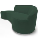 Ver imagem 5 de Sofá 5 Lugares Curvo Sala de Estar Living Firenze Direito D02 Veludo Verde Musgo 300 cm C-303 -