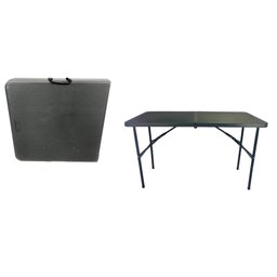 Mesa Maleta Ret VGHome 1,22x0,61x0,74m Cor Preta - 1