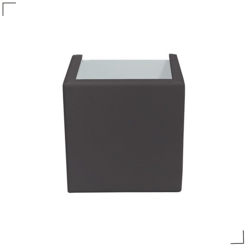 Arandela Silver 2 Focos Pequena - Interna ou Externa:marrom