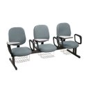 Ver imagem 1 de Cadeira em Longarina para Escolas Linha Uno Cinza