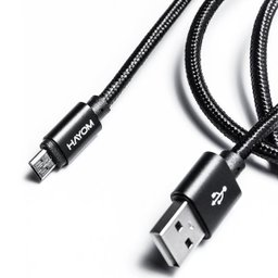 Cabo Usb Macho- Micro Usb 2.0 - 1 Metro Hayom - Cb1117 Preto - 1