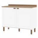 Ver imagem 2 de Balcão Buffet Iluminata 2 Portas 100% Mdf Branco - Genialflex