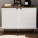 Ver imagem 1 de Balcão Buffet Iluminata 2 Portas 100% Mdf Branco - Genialflex
