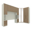 Ver imagem 2 de Quarto Modulado Casal Completo 5 Peças 10 Portas Predileto