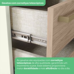 Quarto Modulado Completo Casal 6 Peças 12 Portas 12 Gavetas Predileto - 12
