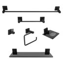 Ver imagem 1 de Kit de Acessórios para Banheiro 6 Peças Inox Square Sq12500 Ducon Metais