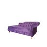Divã Chesterfield Veludo Roxo Rr Decor - 5