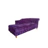 Divã Chesterfield Veludo Roxo Rr Decor - 3