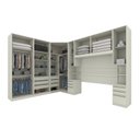 Ver imagem 4 de Quarto Modulado Completo Casal 6 Peças 12 Portas 12 Gavetas Predileto Bege/Areia HP