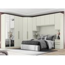 Ver imagem 1 de Quarto Modulado Completo Casal 6 Peças 12 Portas 12 Gavetas Predileto Bege/Areia HP