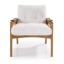 Ver imagem 4 de Poltrona Madeira Maciça Tela Natural Assento e Encosto com Fibra Siliconada Zâmbia