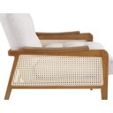 Ver mais imagens de Poltrona Madeira Maciça Tela Natural Assento e Encosto com Fibra Siliconada Zâmbia