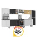 Ver imagem 2 de Armário de Cozinha Modulada Completa Compacta 399cm com Balcão de Pia Multimóveis MP2279