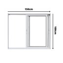 Ver imagem 4 de Janela de Alumínio Correr 100x150cm 2 Folhas Magnum Atlântica