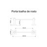Porta Toalha de Rosto 24cm Inox Square SQ12540 Ducon Metais - 2