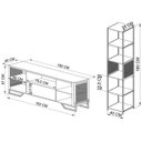 Ver imagem 3 de Rack 1 Gaveta Estante com Prateleira Industrial 17x23 Preto Mell Pp