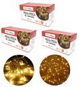 Ver imagem 1 de Kit 3 Pisca Pisca 100 Lâmpadas Led Branco Quente 8 Funções 127v Total 300 Lâmpadas - Master Christma