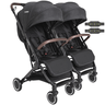 Carrinho para Gemeos Duplo Compacto Kiddo Sprint Ii Preto - 1