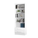 Ver imagem 4 de Livreiro Multiuso com 2 Gavetas Branco Kit com 2 - FdECOR