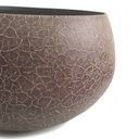 Ver imagem 4 de Vaso Castiçal Oval Decorativo com Pintura Craquelada em Metal 14x25cm