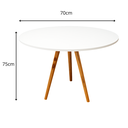 Ver imagem 7 de Conjunto Mesa de Jantar Redonda 70cm com 4 Cadeiras Allegra para Sala de Jantar Cozinha Área Gourmet