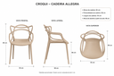 Ver imagem 6 de Conjunto Mesa de Jantar Redonda 70cm com 4 Cadeiras Allegra para Sala de Jantar Cozinha Área Gourmet