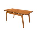 Ver imagem 1 de Esmeralda 120cm Mesa de Jantar Laminada Madeira Castanho para Sala Cozinha Elegante Premium