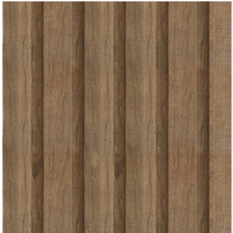 Painel Ripado em Placa 12,22x285cm (5,21m²) WPC Marrom/Carvalho Casa Grassi