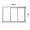 Janela de Alumínio Correr 120x150cm 3 Folhas Magnum Atlantica - 4