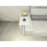 Mesinha Lateral para Sofá, Mesa Apoio, Mesa Auxiliar Sofá, Mesinha de Sofá Branco - 2