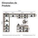 Ver imagem 4 de Armário de Cozinha Completa 340 Cm Suspenso Crema Nice Madesa 02