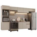 Ver imagem 3 de Armário de Cozinha Completa 340 Cm Suspenso Crema Nice Madesa 02
