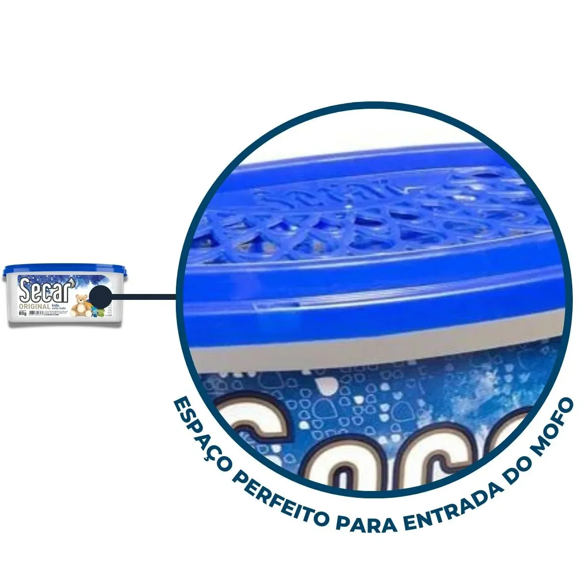 Kit com 5 Anti Mofo Secar Original Kids 80g - 3