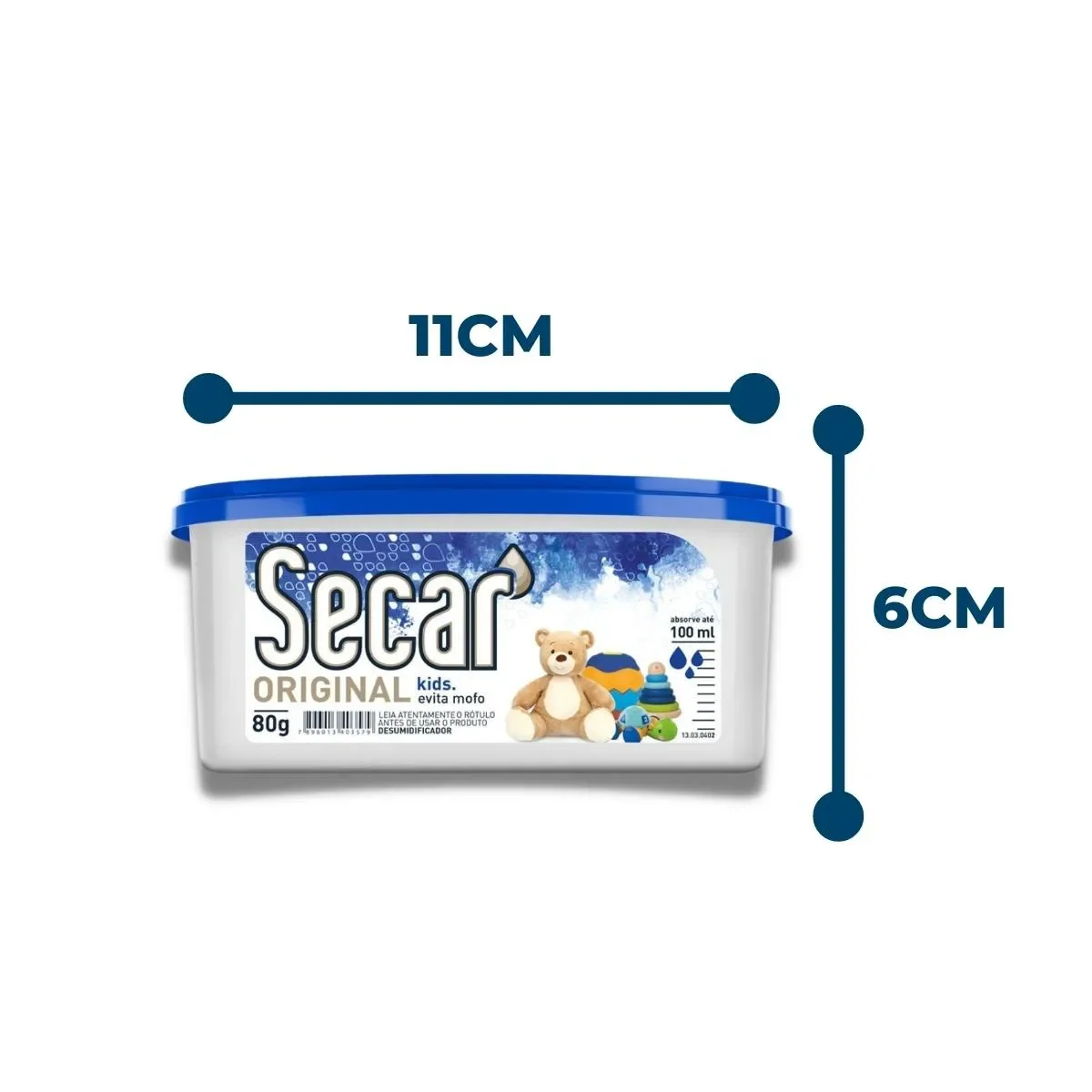 Kit com 5 Anti Mofo Secar Original Kids 80g - 2
