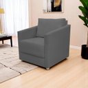 Ver imagem 2 de Poltrona Decorativa para Sala Recepção Manicure Consultório Celine Suede