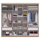 Ver imagem 2 de Guarda-Roupa Casal 7 Portas de Abrir sem Espelho e 2 Gavetas Atenas Marrocos/Off White - MX Móveis