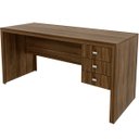 Ver imagem 1 de Mesa para Escritório Reversível 155 Cm 3 Gavetas Nogal