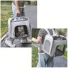 Mochila Transporte Gato Pet Cachorro Cao Animal de Estimaçao Pequeno Porte Alça Ajustavel Ombro Resi - 3