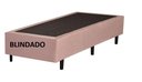Ver imagem 1 de Base Box Solteiro Blindado Suede Rosé
