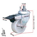 Ver imagem 2 de 2 Rodizio Gir. 3 Pol. Industrial Espiga Freio Roda Nylon
